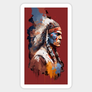 Native American Warrior V1 Sticker